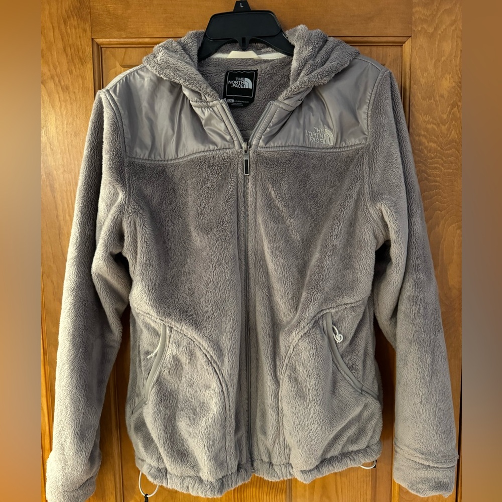 Fuzzy Grey North Face